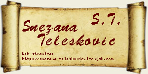 Snežana Telesković vizit kartica